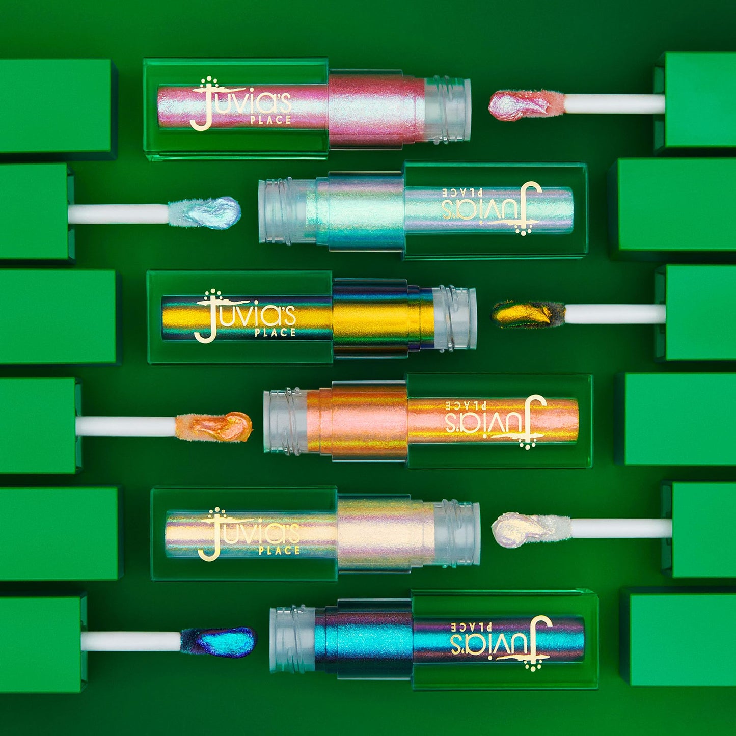 Juvia's Place Liquid Eyeshadow Culture 2 Festive - Glitter Liquid, Multichrome, Metallic, Eye Shimmer, Iridescent, Glitter Makeup, Sparkly