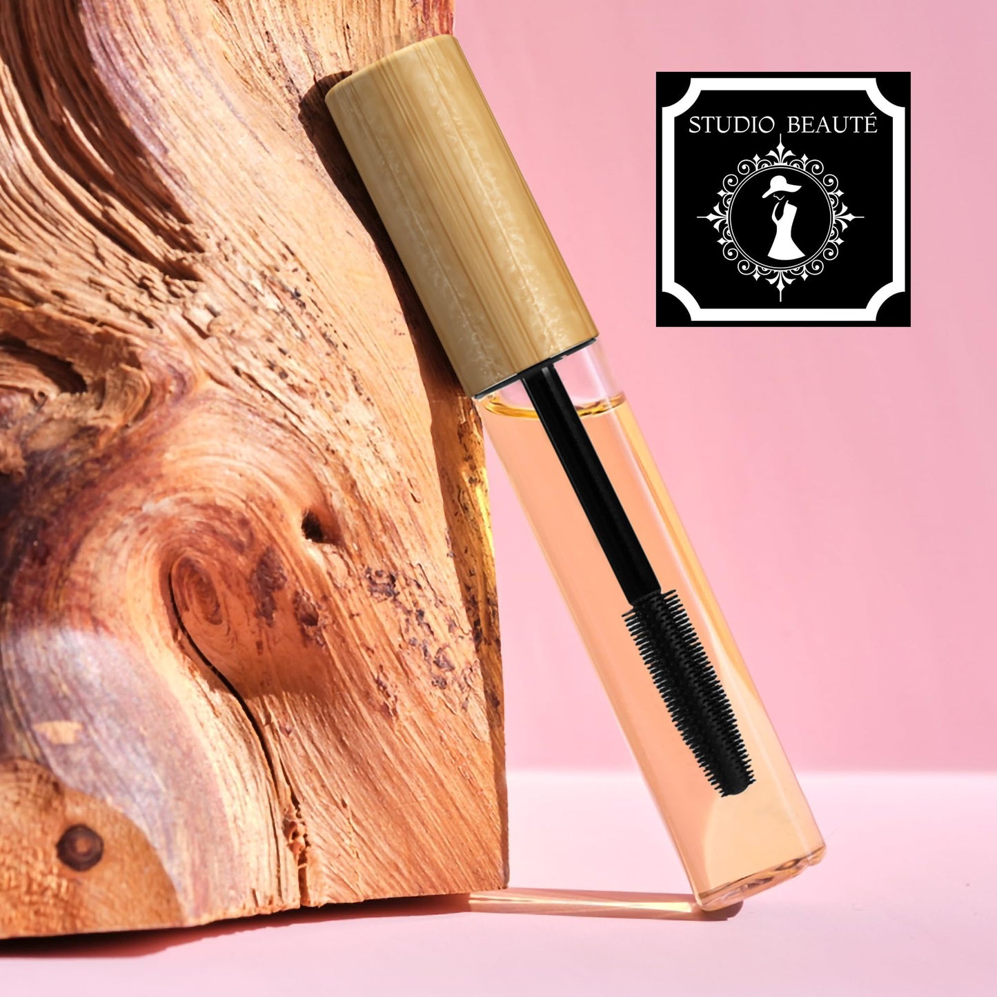 Glass Lash Serum Bottle 10ml with Silicone Wand, Leakproof Refillable Castor Oil Applicator for Eyelash, Eyebrow & Hairline Growth Serums, Travel Size