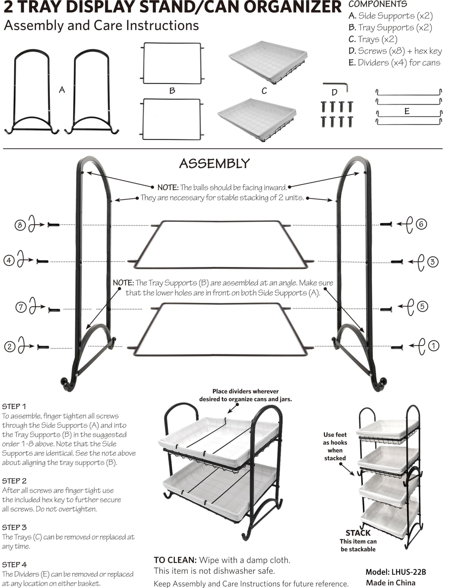 Lihou PapaQ Stackable Candy Display Rack with Canvas Cover|Stackable Candy Organizer|Multi-Function Snack Rack&Shelf for Chips |Perfect Display Solution for Stores (White, Medium)