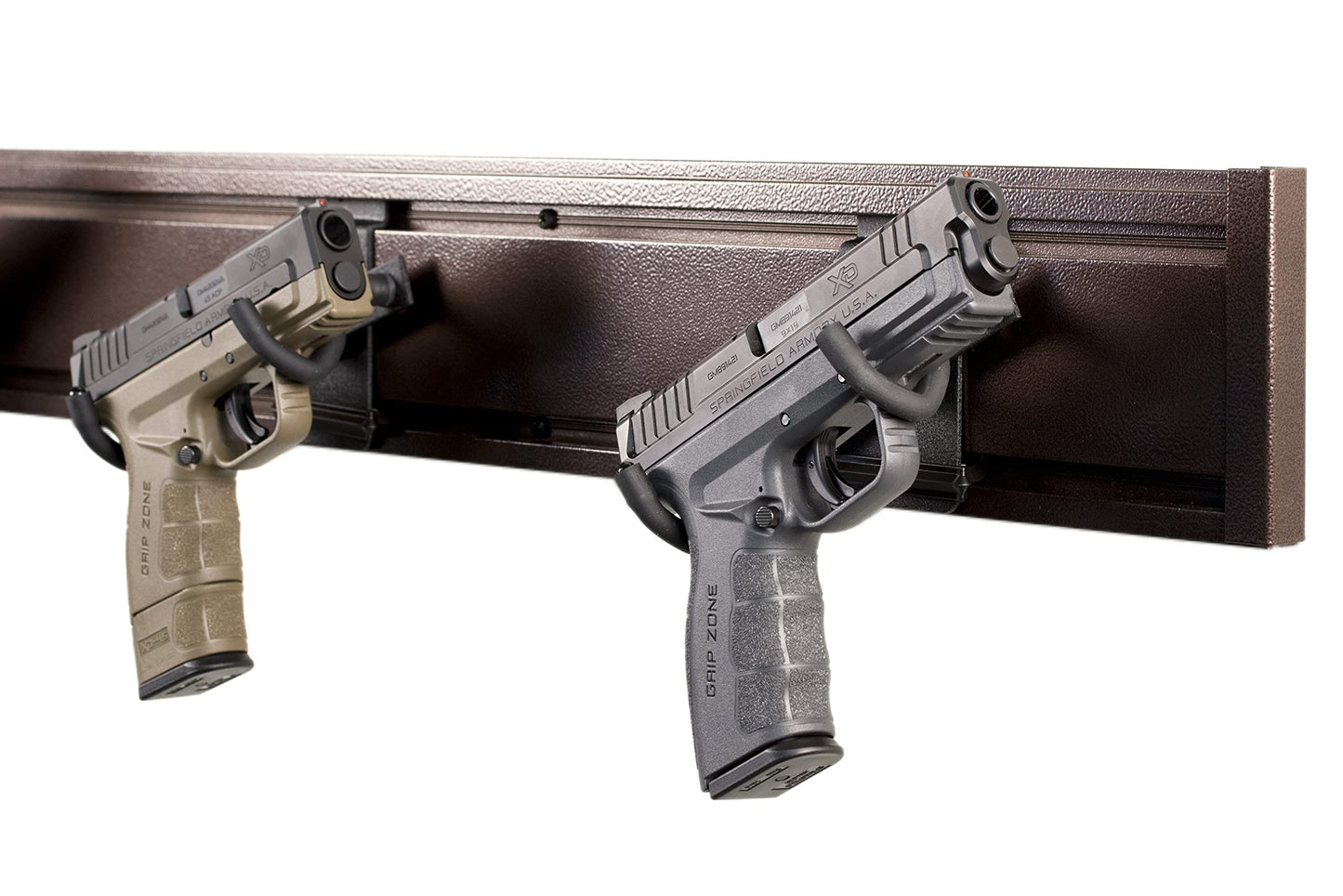 Hold Up Displays Pistol Holder for 3" Slatwall Handgun Display