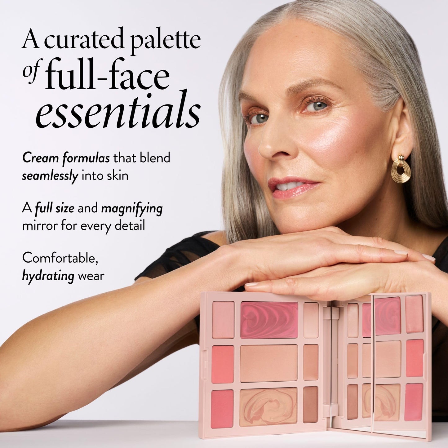 LAURA GELLER NEW YORK The Best of the Best Cream Full Face Palette | All-in-One Cream Face, Eye & Lip Palette | Blendable, Hydrating Makeup Made for Mature Skin