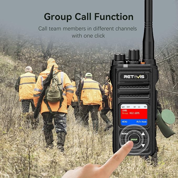 Retevis NR30S GMRS Long Range 2 Way Radio,IP67 Waterproof Two Way Radio,High Output,Professional Walkie Talkies for Emergency,Noise Canceling,2800mAh,NOAA,Group Call,for Off-Road Hunting (2 Pack)