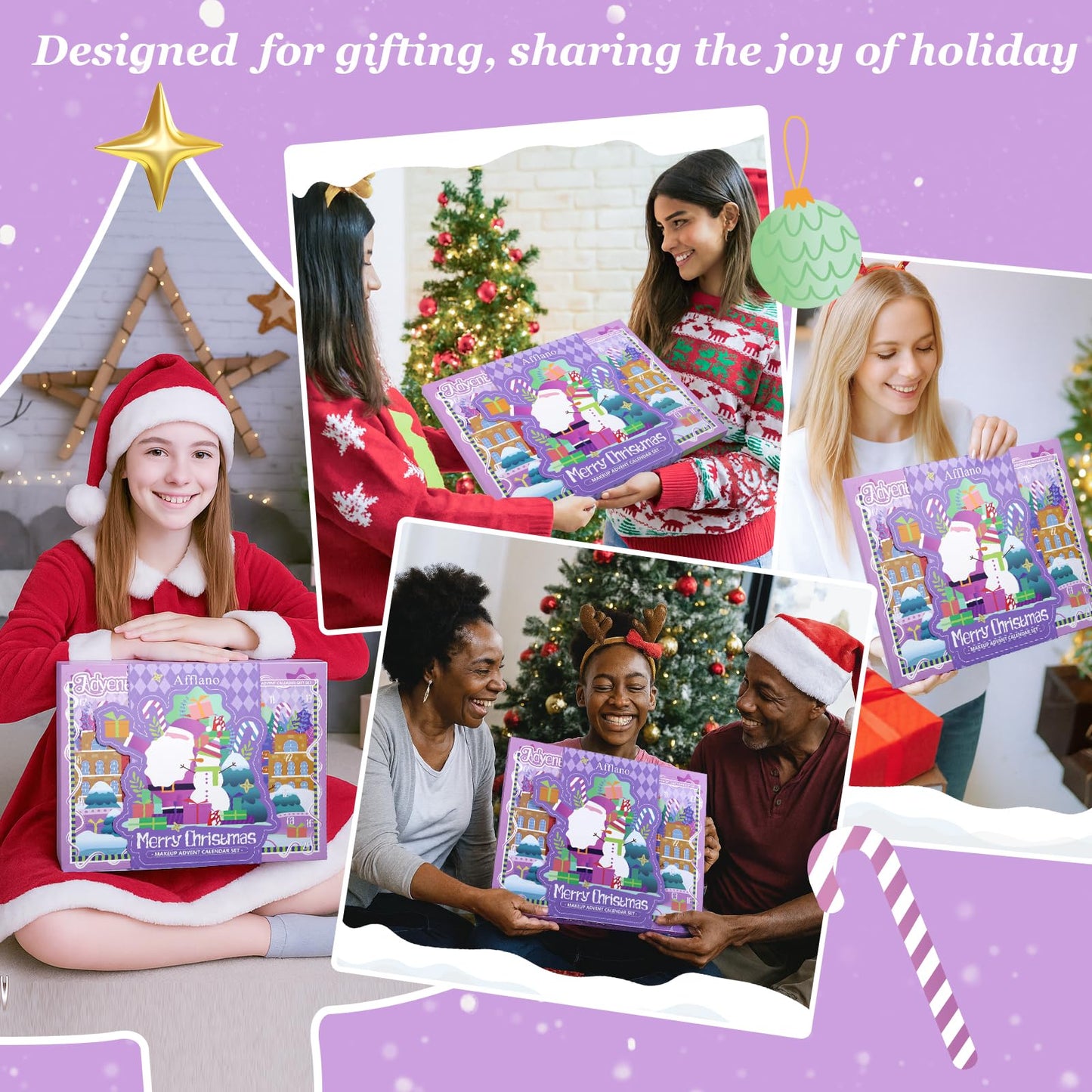 Makeup Advent Calendar 2026, 24 Days Christmas Countdown Beauty Make Up Advent Calendar for Teen Girls Women, Xmas Calendario De Adviento Cosmetics Vacation Surprise Makeup Gift Full Kit, Cruelty Free