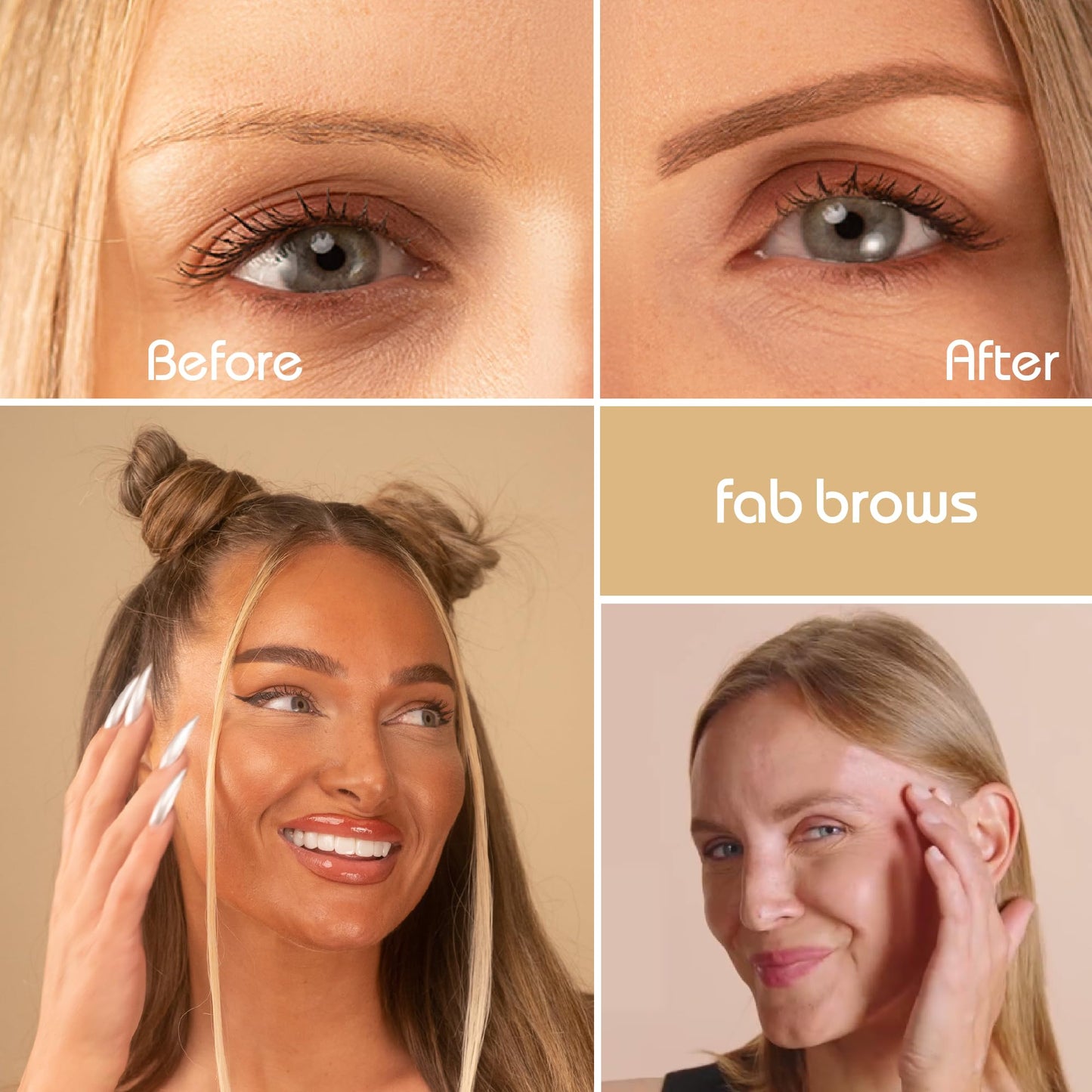 Lux Eyebrow Kit Refill Powder - Soft and Natural Eyebrow Definition for Light Brown/Medium Brows On-The-Go