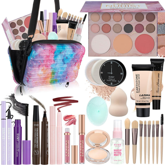 Makeup Set for Teens Makeup Kits for Teens & Girls Women - Travel Makeup Kit for Women Full Kit with Eyeshadow Palette, Lipstick & More, Make Up Set for Teenager Girls