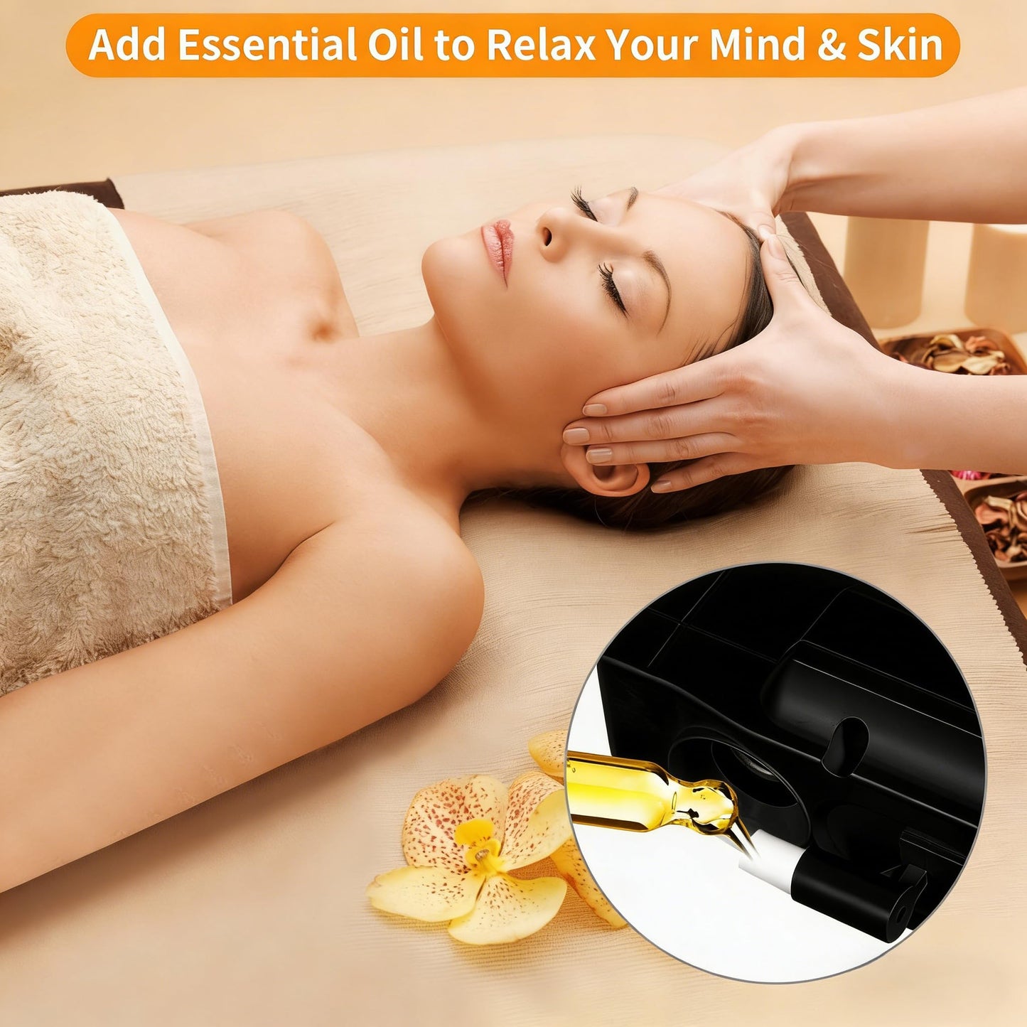 Professional Facial Steamer, Ionic Ozone with Hot Mist, Estheticians Steamer on Wheels with Timer Function, SPA & Home (Black)