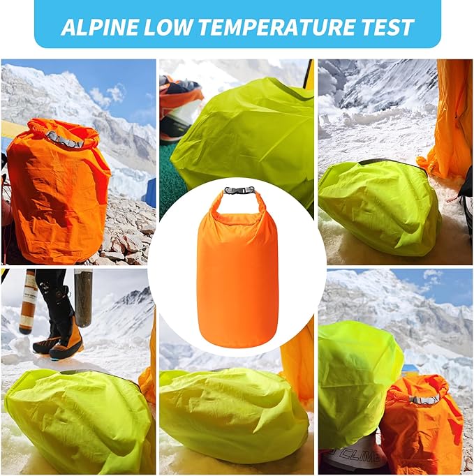Dry Bag Set, Waterproof Small Lightweight Dry Bags for Paddle Board Kayaking, Fishing, Camping (Orange, 40L 2Pack)