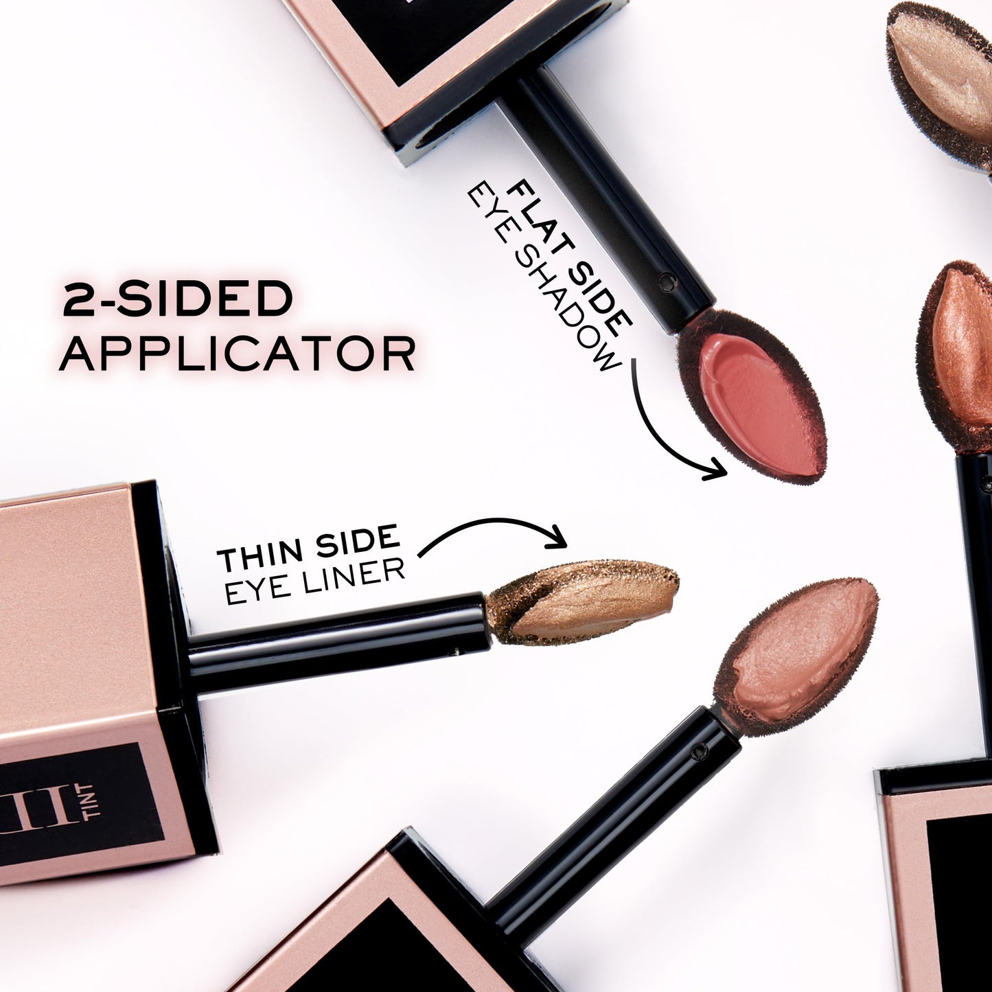 Lancôme Idôle Tint Long Wear Liquid Eyeshadow & Eyeliner - Multi-Use Eye Makeup in Shimmery & Matte Finishes - Buildable Color & Up to 16H of Wear - 09 Strawberry Latte: Irridescent Rose Gold