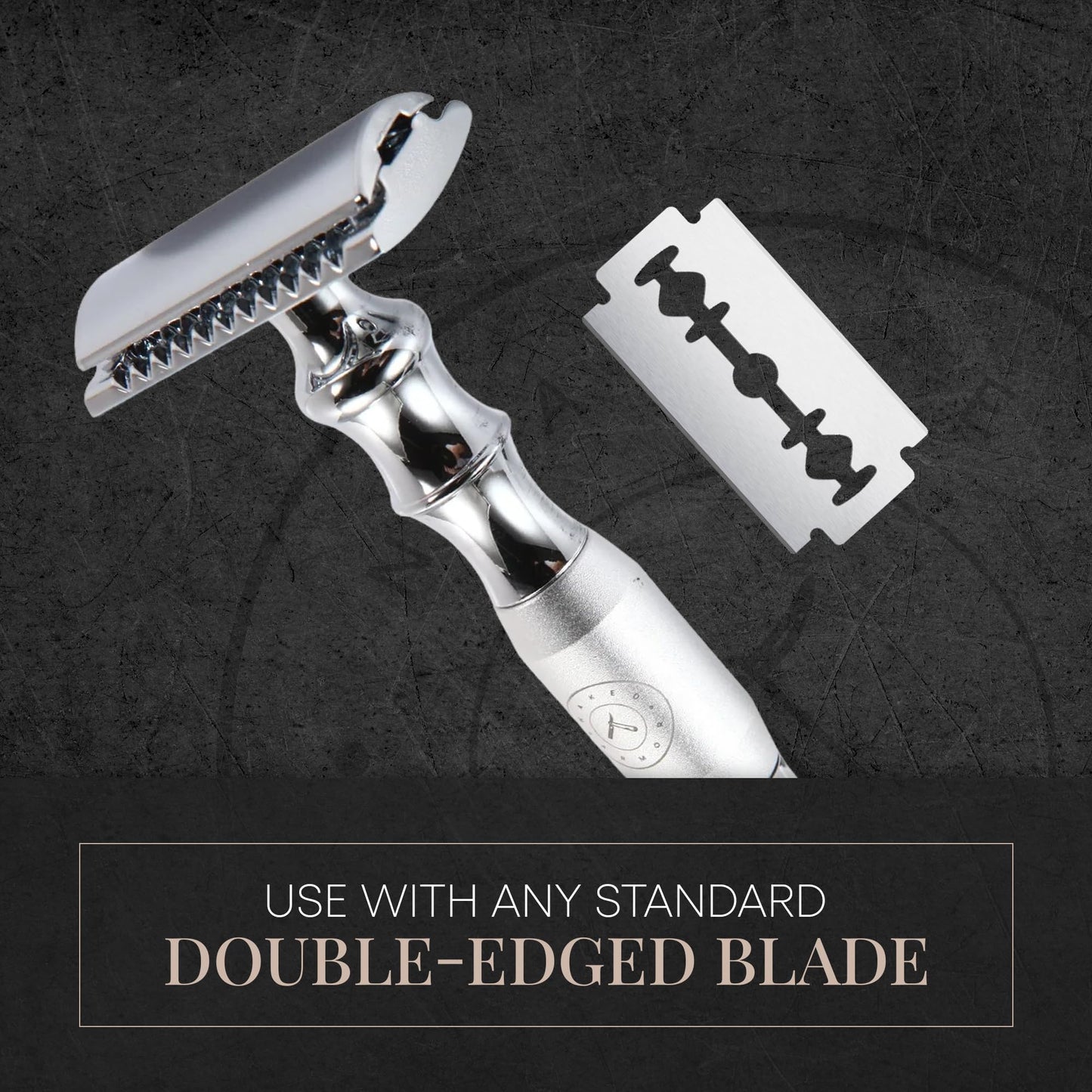 Naked Armor Safety Razor Stand Kit – Safety Razor, Razor and Brush Stand, Stainless Steel Shaving Bowl, Organic Shaving Soap Puck and 5-Blade Pack, Complete Wet Shaving Kit for Men for Smooth, Comfortable Shaves