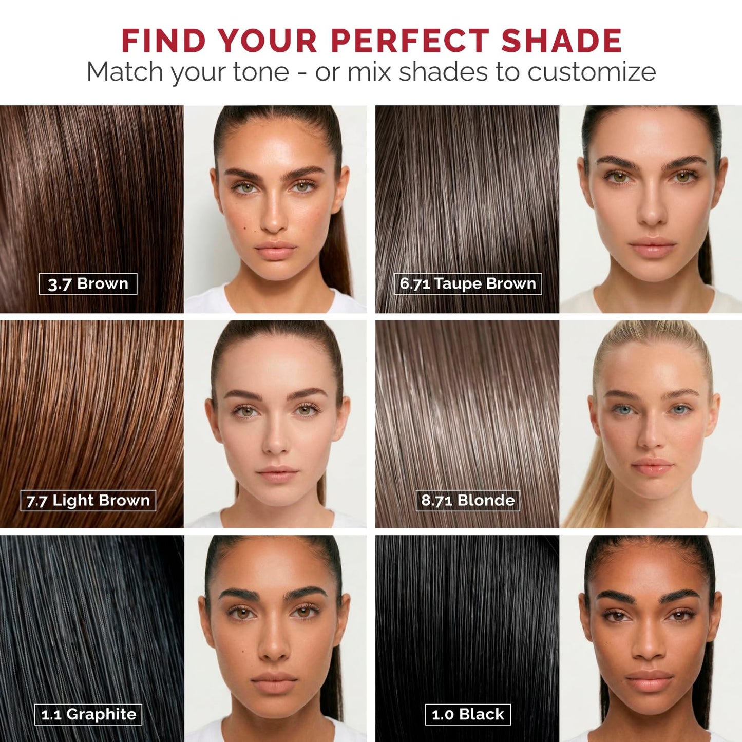 RB RENATA BEAUTY Tint Kit for Spot Coloring – Cream Hair Dye Kit with Developer and Application Brush, Covers Gray Hairs, Smudge-Proof, Long-Lasting Up to 4 Weeks, 20 Applications [Blonde]