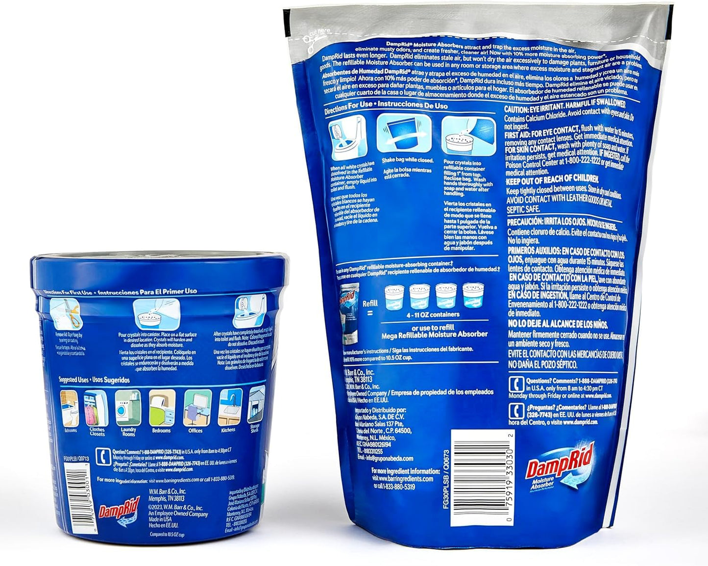 Damp Rid Moisture Absorber Refillable System – 44oz Damp Rid Refill Bag with 11oz Cup, Odor and Moisture Absorber for Closet, Bathroom & Home, Lavender Vanilla– ILIOS Packaging
