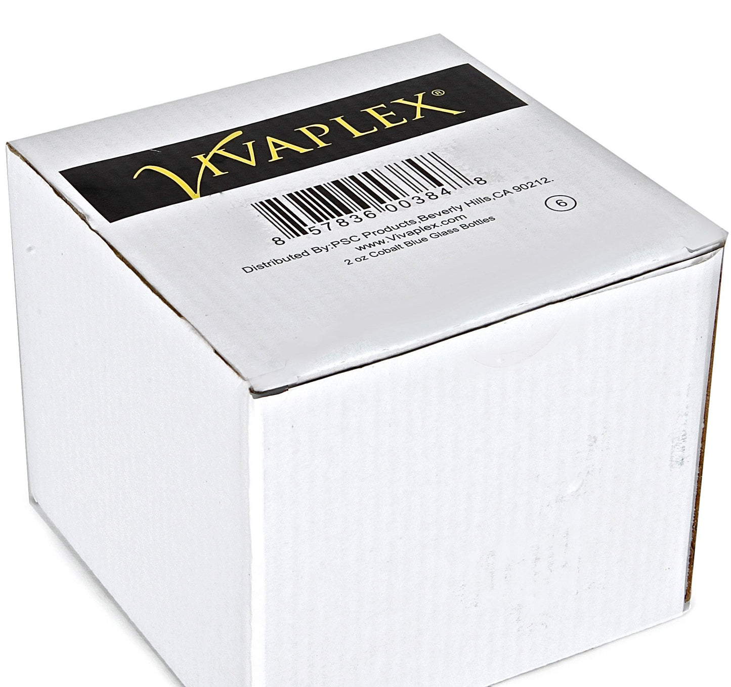 Vivaplex 6, Cobalt Blue, 2 oz Glass Bottles, with Black Fine Mist Sprayers