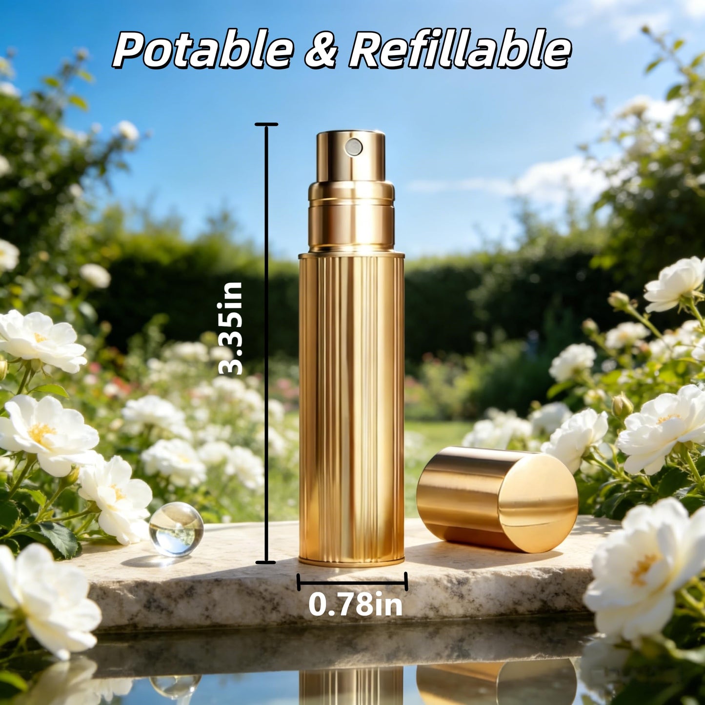 4pcs Bottom Filling Perfume Travel Refillable Atomizer, 5ml Travel Size Perfume Refill Bottle, Cologne Travel Bottle, Mini TSA Approved Perfume Atomizer, Portable Leak Proof Small Spray Bottle
