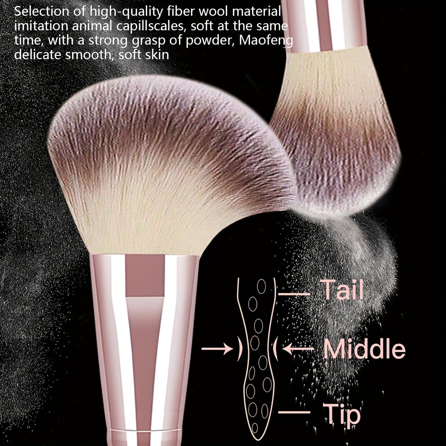 KUORYZAL Pink Makeup Brushes Set Professional 66Pcs with Case Premium Synthetic for Foundation Concealer Blush Eyeshadow Powder Contour Makeup Brush Kit Face Eye Make up Brushes & Tools