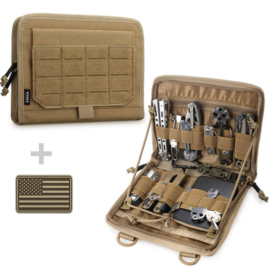 WYNEX Tactical Molle Admin Pouch, Laser-Cut, EDC Organizer Tool Pouch