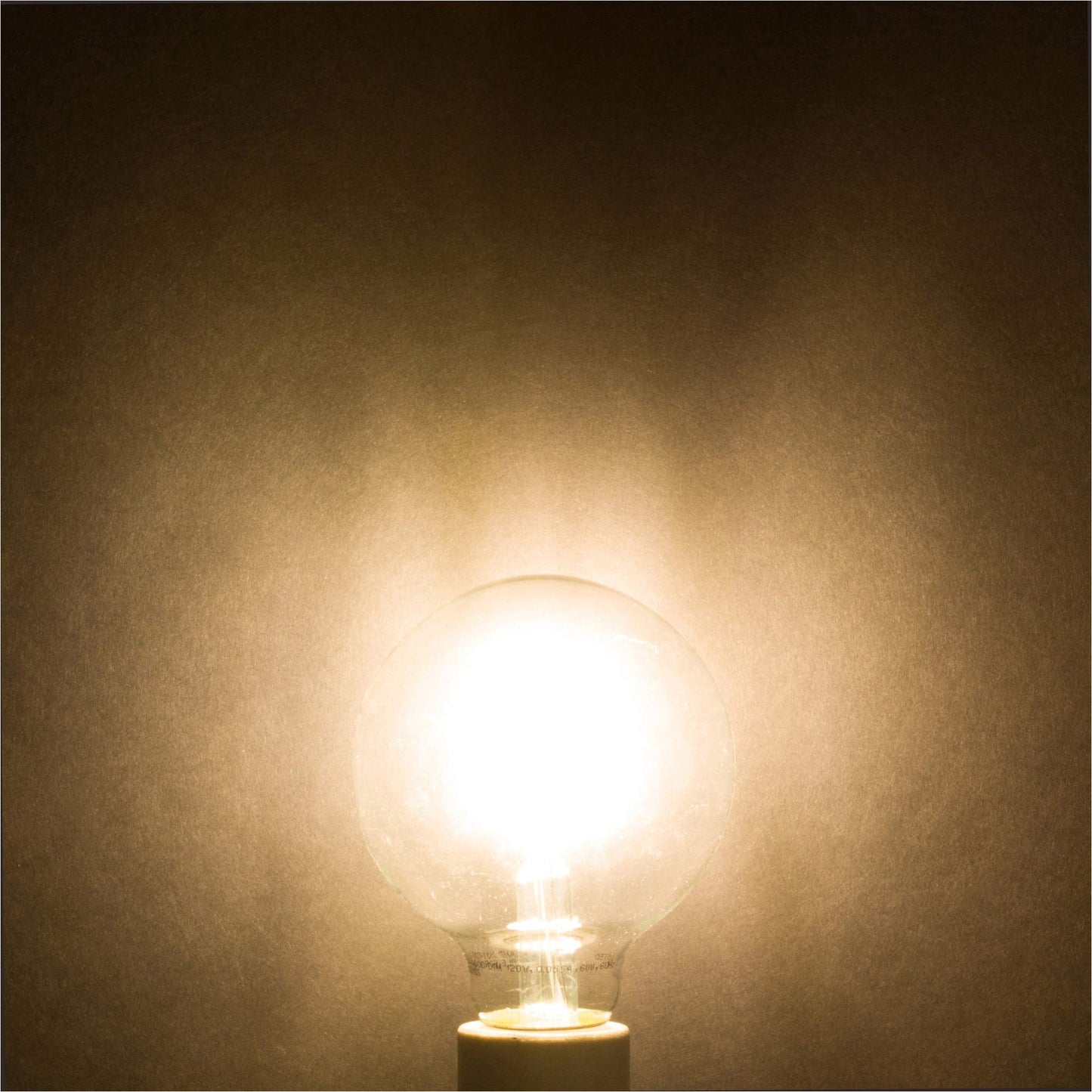 Simba Lighting LED Edison Vintage Filament G25 6W 120V E26, 4000K, 3 Pack