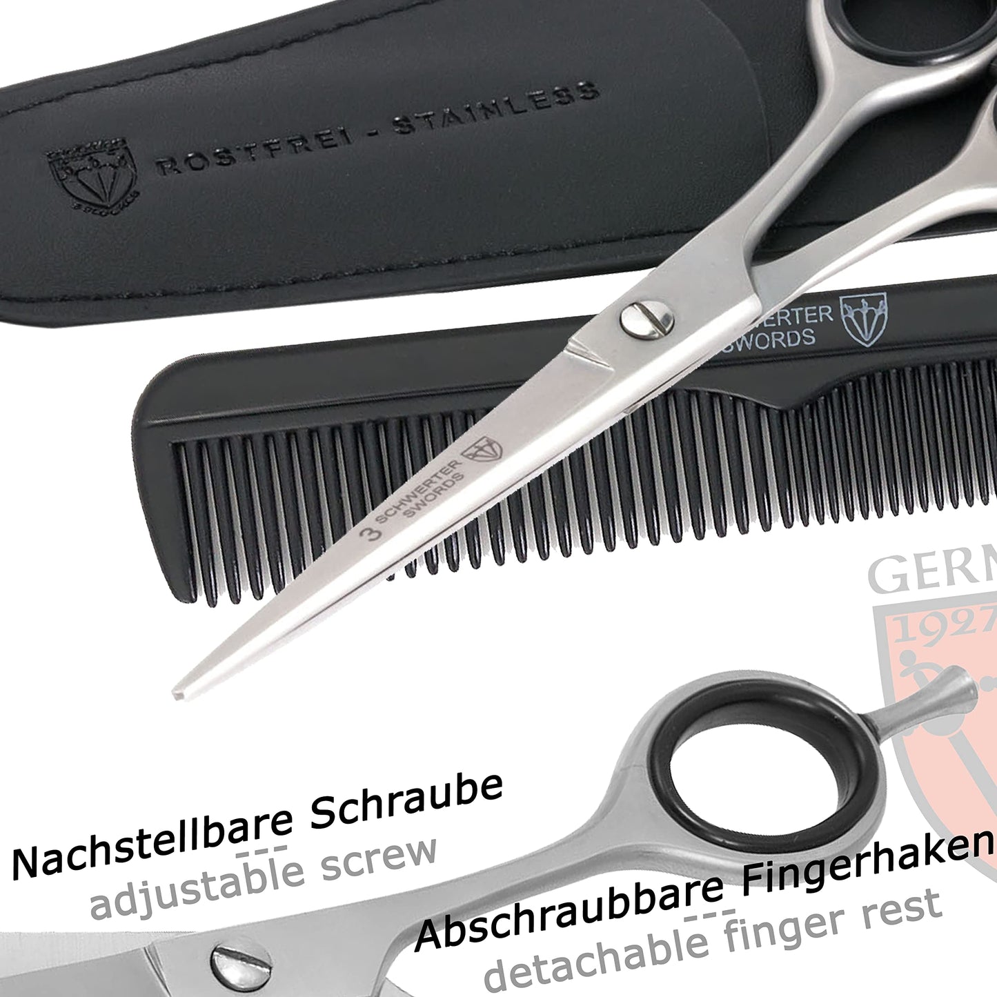 3 Swords Germany - Brand quality professional HAIR scissors, extra sharp