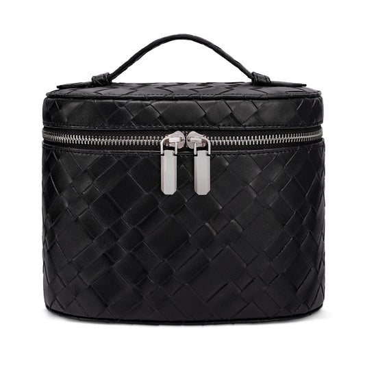 honitty Makeup Bag, Travel Make up Case with Compartments and Handle, Portable Cosmetic Organizer Bags,Toiletry Bag for Women