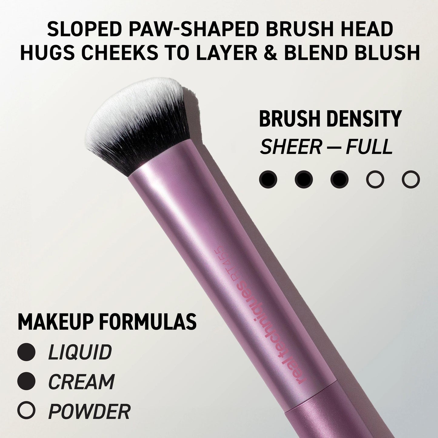 Real Techniques 6 Piece Big Blends Energy Brush + Dual-Sided Puff Kit, Face Makeup Brush & Puff Set for Foundation, Concealer, Powder & Blush, Travel Friendly, Cruelty-Free & Vegan