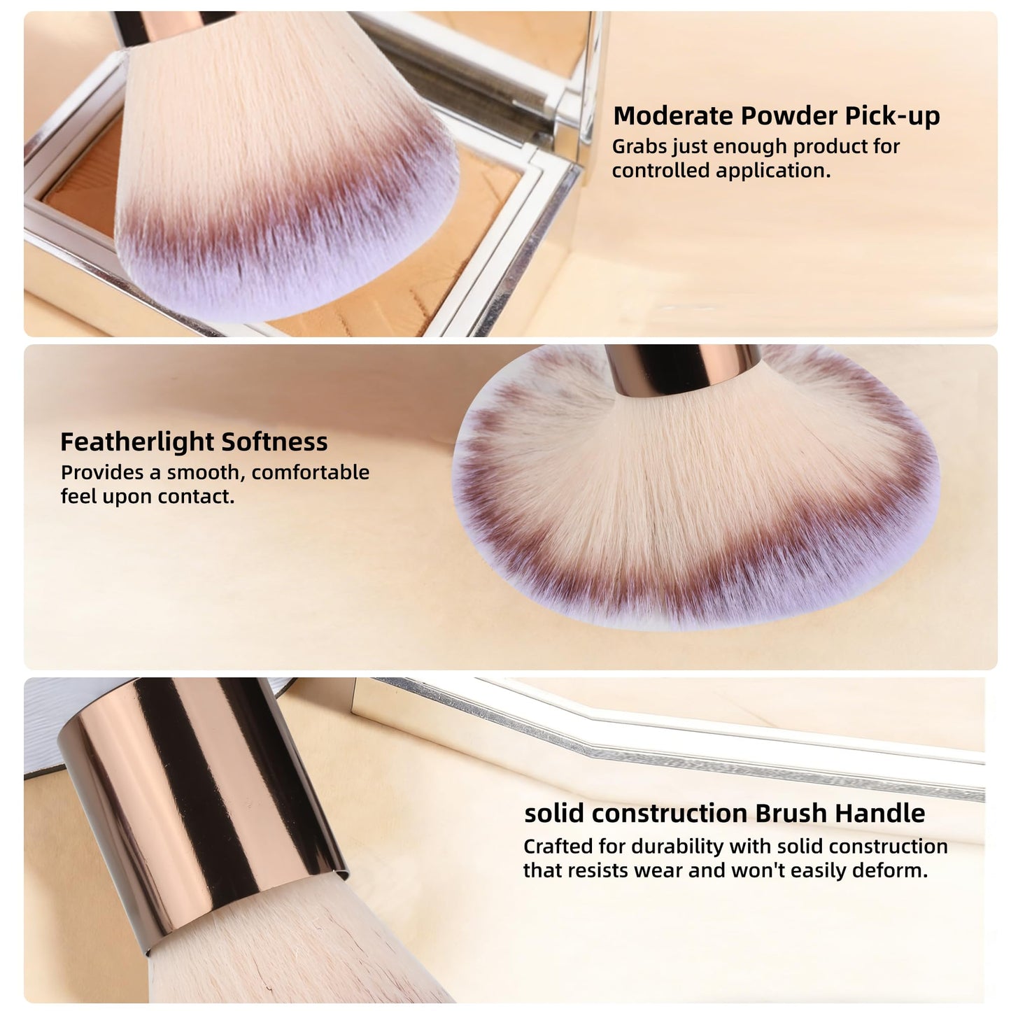 24 Pcs Double-End Multi-functional Makeup Brushes with Gift Box for Blending Liquid Powder Concealer Cream Blush, Coffee Brown
