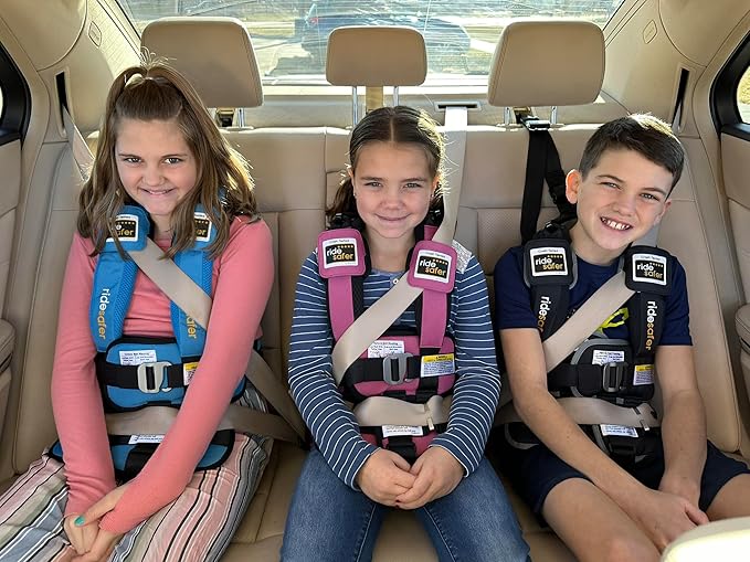 RideSafer - Large Blue, Lightweight, Compact, Portable Car Seat - Perfect for Travel and Everyday Child Safety