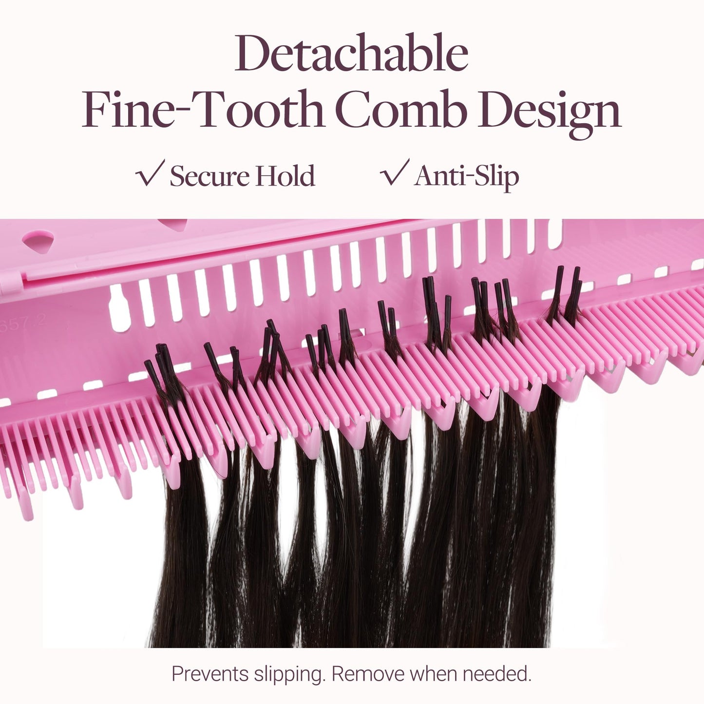 GOOGOO Hair Extension Holder Stand for Styling, 5 Installation Modes With Tool, Pink Hair Extension Holder Designed to Securely Hold Your Extensions for Washing, Styling, Packing and Storing