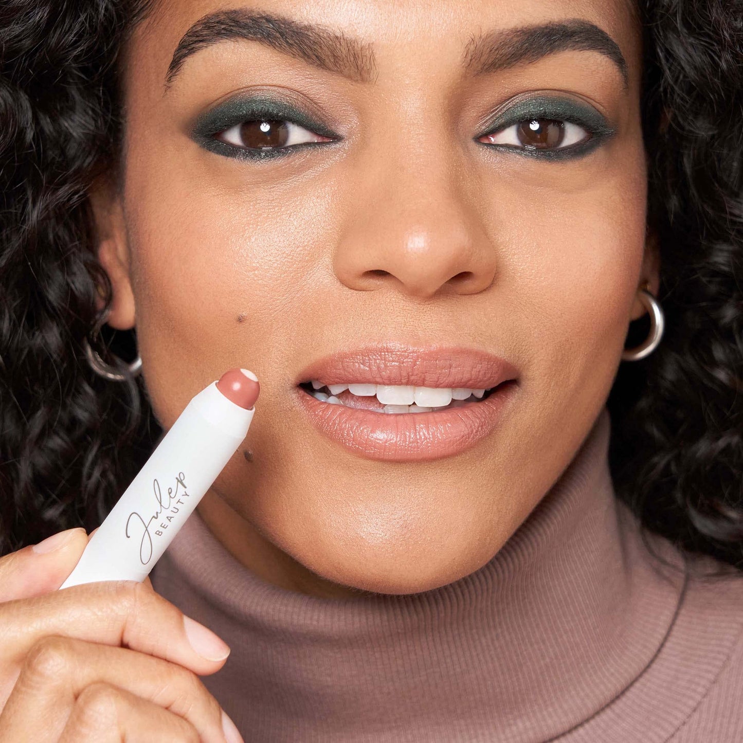 Julep It's Balm 2-in-1 Lip Balm + Buildable Lipstick with Semi-Gloss Finish for Dry, Cracked & Chapped Lips, 90's Neutral - Eyeshadow 101 Crème to Powder Waterproof Eyeshadow Stick Pearl Shimmer