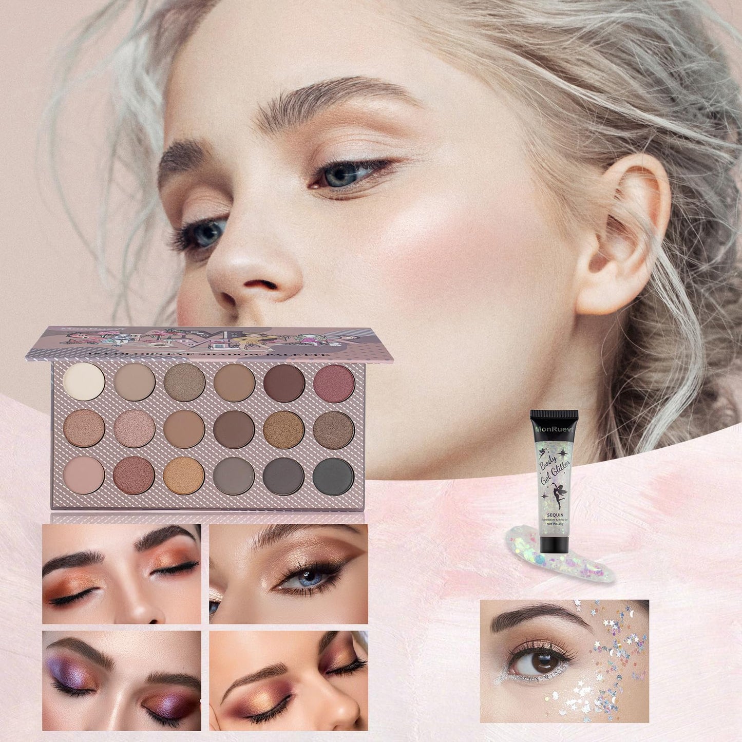 Makeup Set All in One Makeup Kit for Women and Teens Makeup Sets for Women Full Kit Makeup kits for teens Makeup Gift Set for Girls (Blue)
