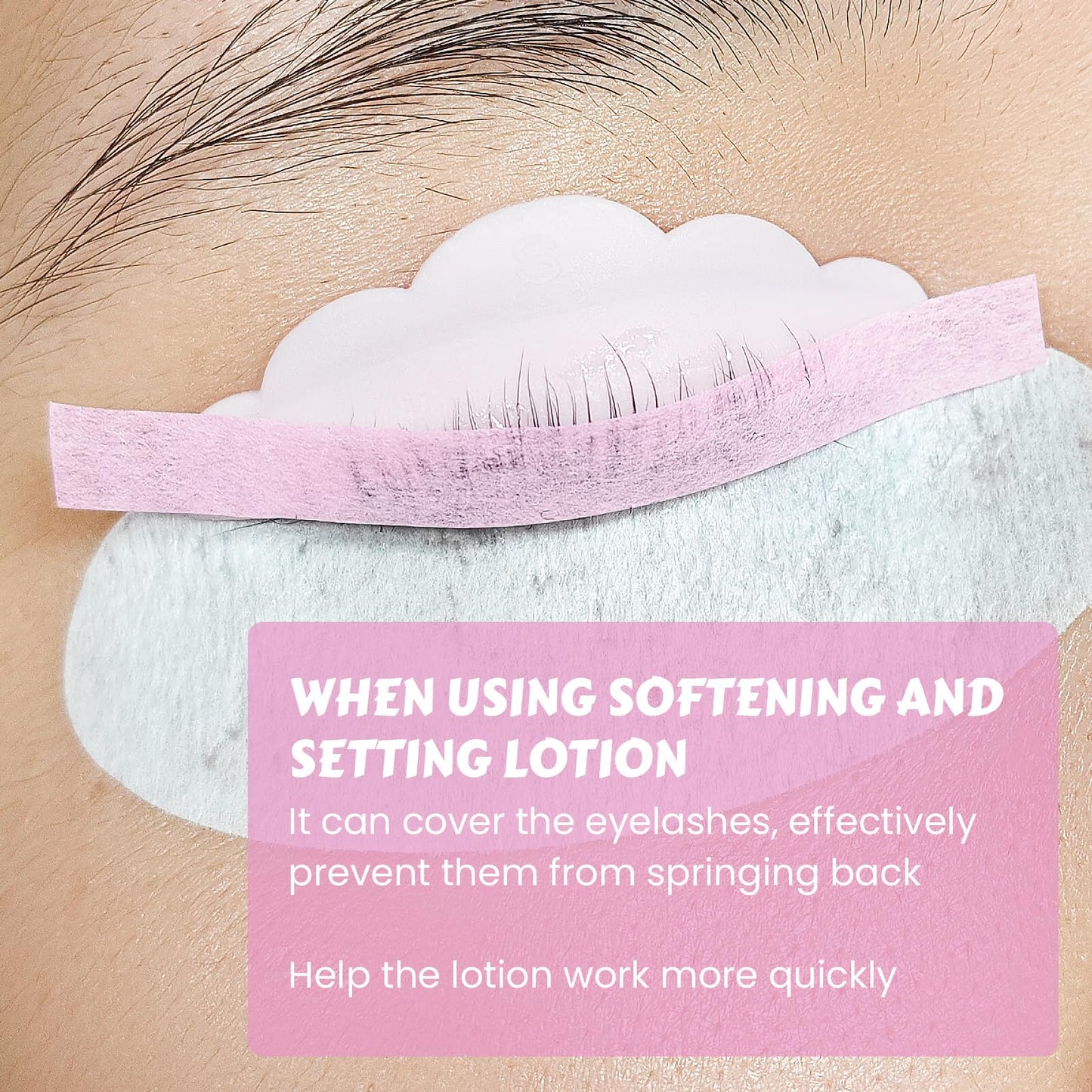 Libeauty Lash Lift Papers Strips 1000PCS - Upgrade for Plasatic Wrap/Lift Ribbon, Easy-to-Use Papers Covers for Perfect Eyelash Perm & Color, Salon & Professional Lash Lift Supplies, Pink, 5mm
