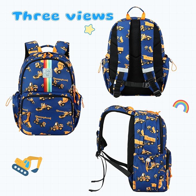 CAMTOP Backpack for Kids, Boys Girls Preschool Backpacks with Lunch Box Toddler Kindergarten School Bookbag Set