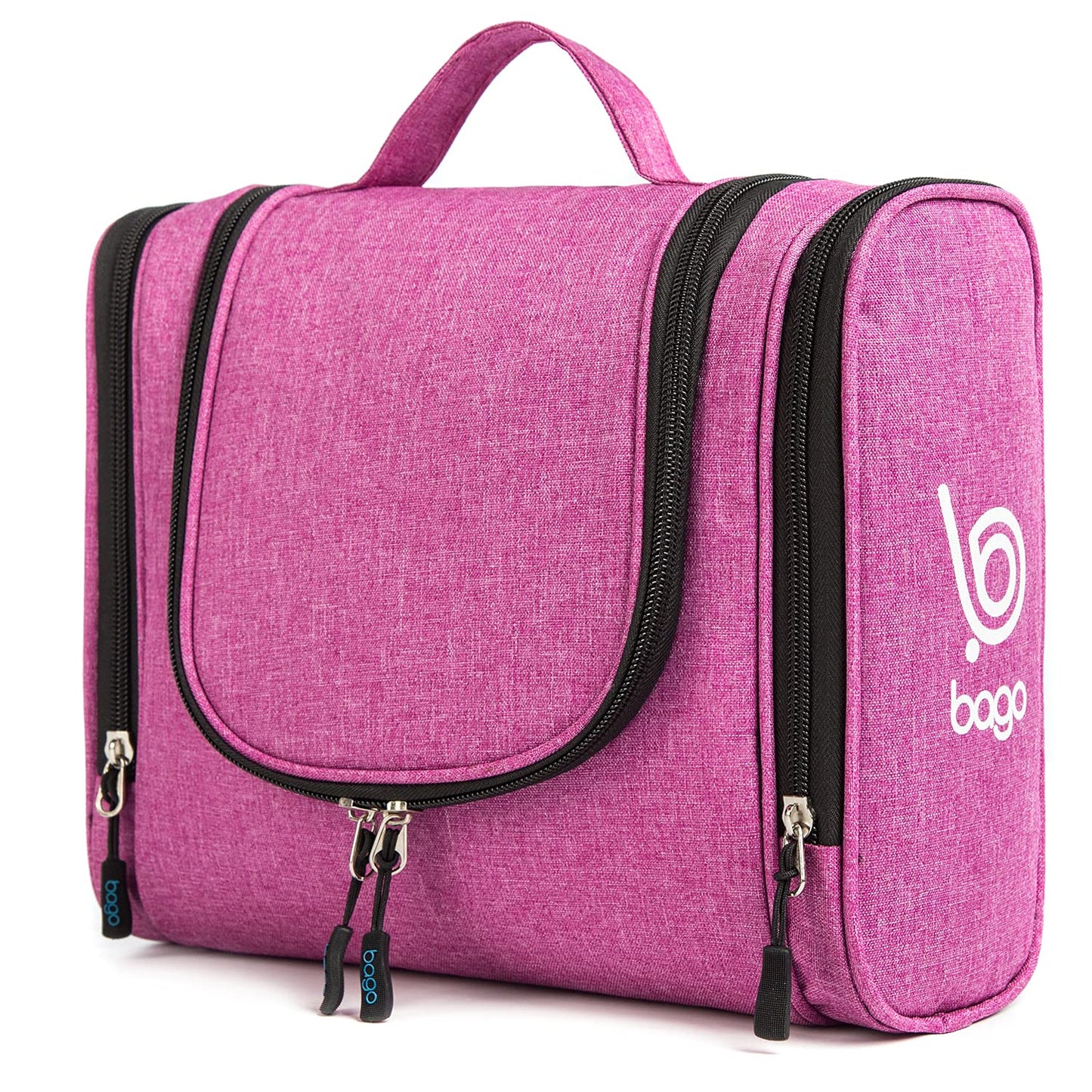 Bago Travel Toiletry Bag for Women and Men - Large Waterproof Hanging Large Toiletry Bag for Bathroom and Travel Bag for Toiletries Organizer - Makeup Bag (SnowPurple)
