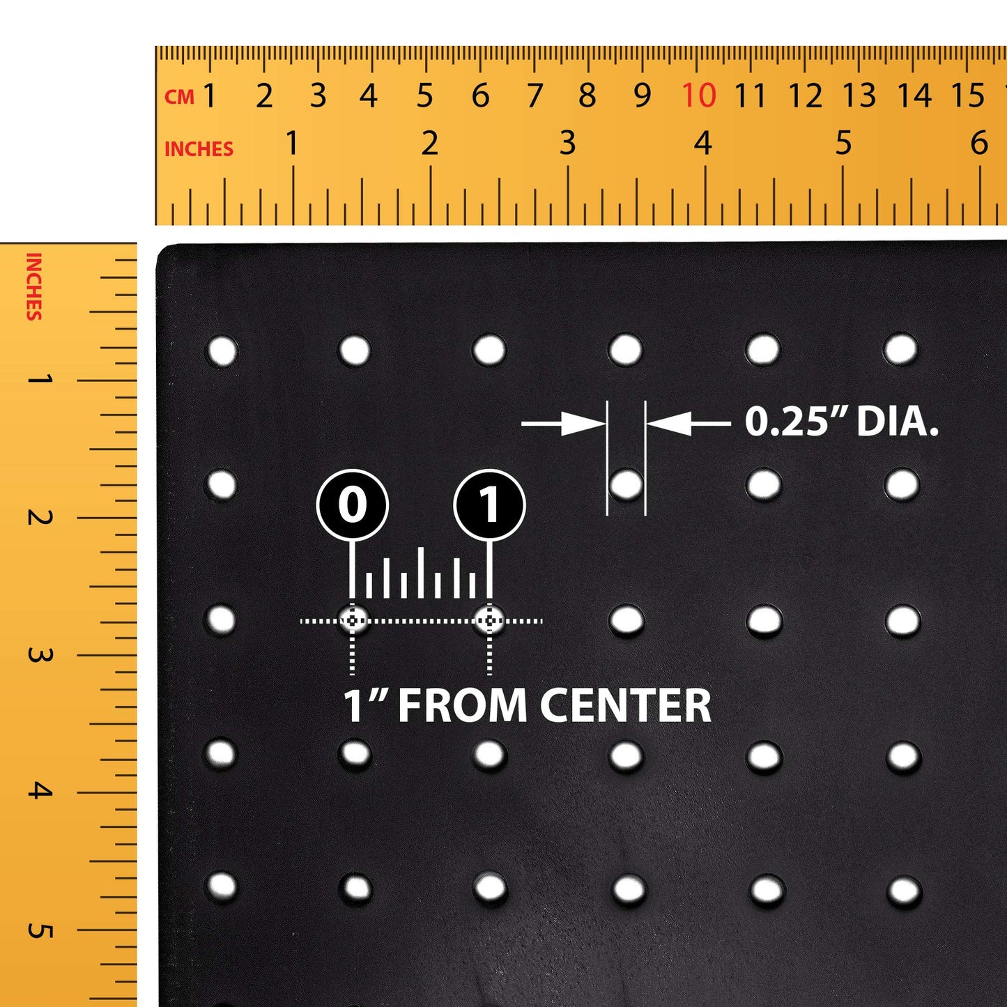 Azar Displays 701414-BLK-4B32 Rotating Countertop Display Kit with Peg Hooks Included, Pegboard Spinner Organizer, Jewelry Organizer Retail Display Necklace Holder Craft Storage,Black 14"x14"x20"