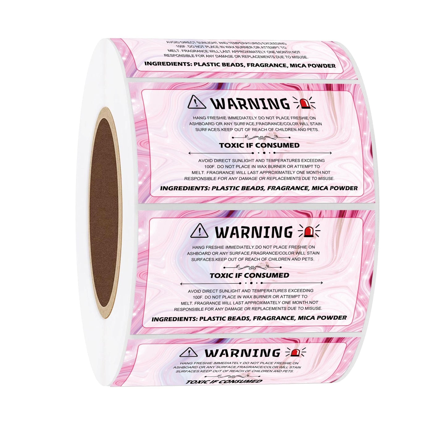 500pcs Freshiess Warning Label Stickers 1.25x2.25 inch Freshiess Warning Sticker Care Stickers for Car Business,Beads and Silicone Molds