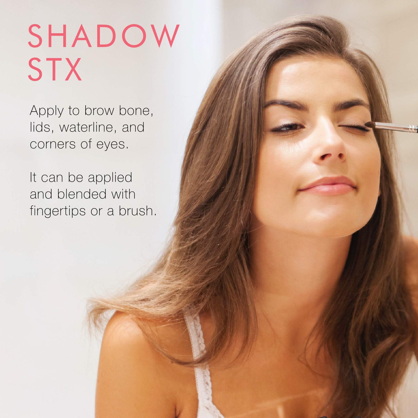 Beauty For Real Shadow Stx, Midnight Marathon - Universal Topaz Caramel Shimmer - Waterproof, Cream-to-Powder Eyeshadow Stick - Built-in Sharpener - 0.05 oz