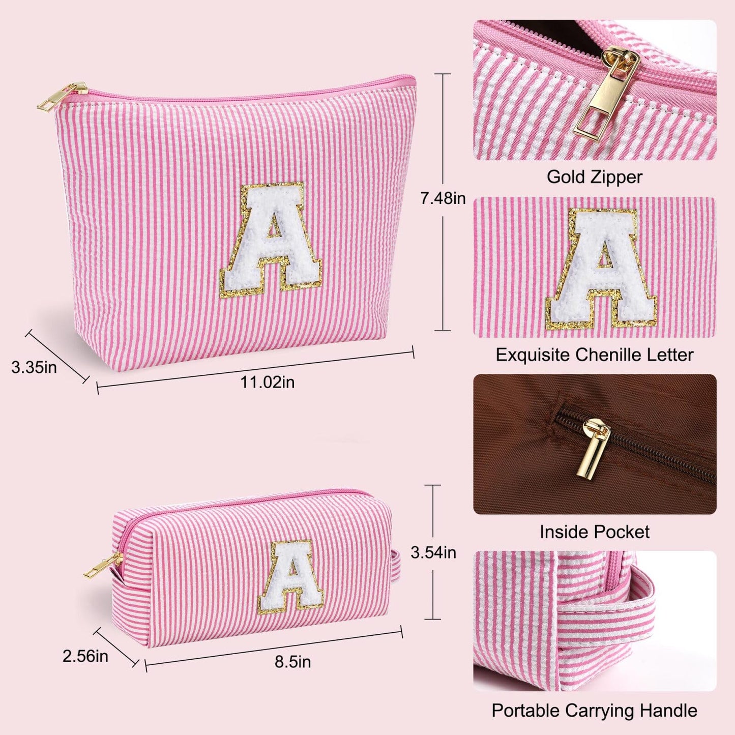 YOOLIFE Makeup Bag for Kids Girls | Birthday Gifts for Girls Cosmetic Bag Case Stuff for Teen Girls Skincare for Girls 8 9 10 11 12 13 14 15 16 Year Old Girl Gifts S