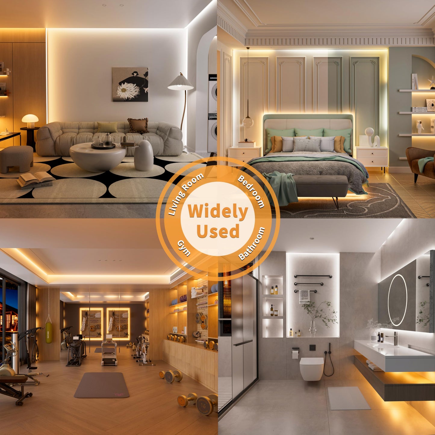 PAUTIX COB LED Strip Lights Addressable 2700K-6500K Chasing White Light CCT Smart IC Tunable Tape Lights 16.4ft Super Bright Dimmable,Alexa Voice Control,for Under Cabinet Bedroom Kitchen DIY Lighting