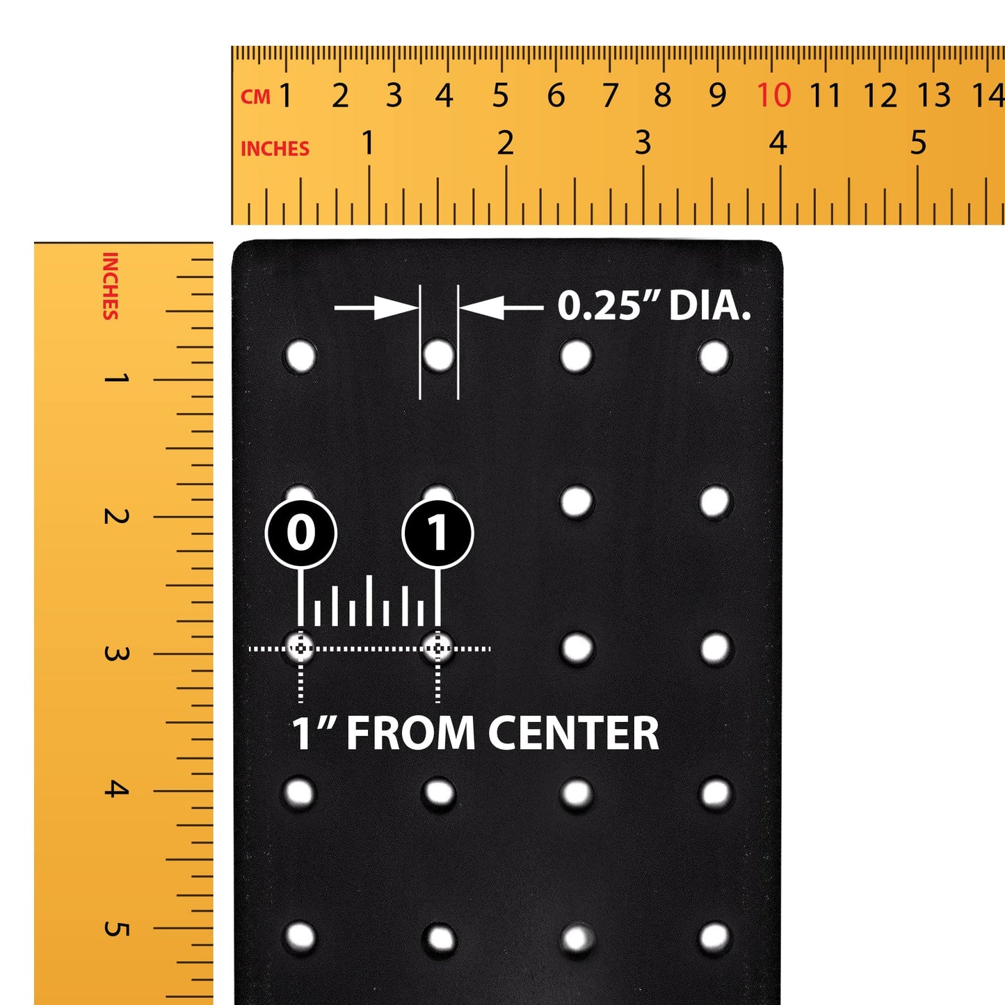 Azar Displays, 700220-BLK-2B16, Revolving Pegboard Kit, Counter Display with Locking Hooks, Jewelry Organizer for Trade Shows, Rotating, 16 Pack of 2 inch Hooks Included, Black, 4” x 12”