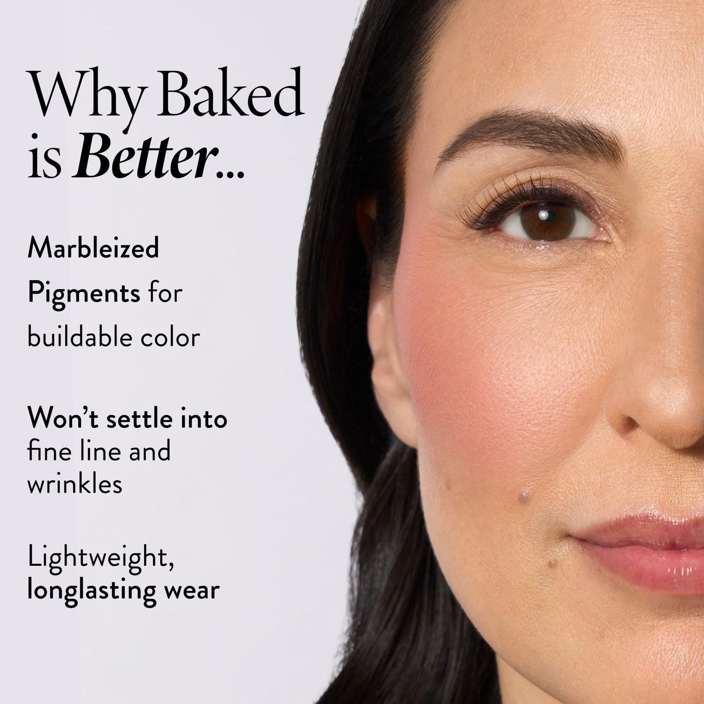 LAURA GELLER NEW YORK Baked Blush-n-Brighten for Mature Skin - 10 Beachy Horizon - Powder Blush Won't Settle into Fine Lines - Buildable Natural Finish – Longlasting Formula - Made in Italy