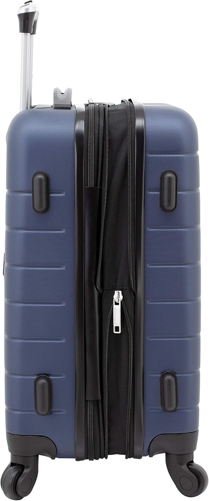Wrangler Smart Luggage Set with Cup Holder and USB Port, Navy Blue, 3 Piece