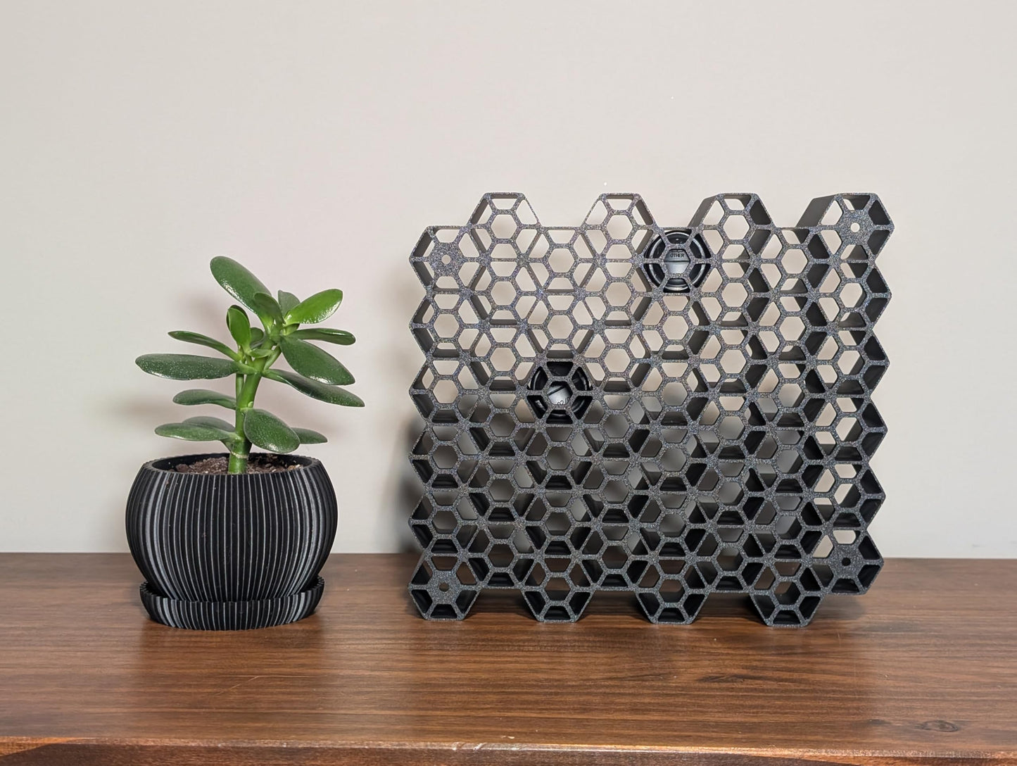 Markvicka Designs Small Bottle Wall Mount Organizer for Shades EQ Storage | Hexagon Style Organizer | Stackable & Wall-Mount Salon Decor for Hair Dye Bottles