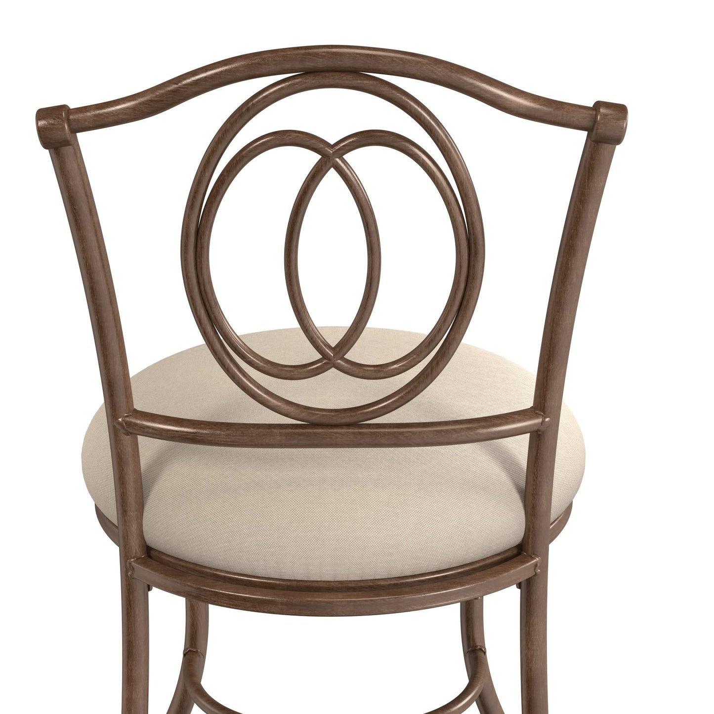 Hillsdale Emerson Metal Vanity Stool, Golden Bronze