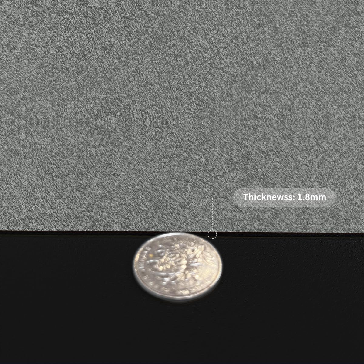 Zinkooat Vanity Top Protector - Can Be Used On Both Sides Waterproof and Easy to Clean Good Flatness Used for Dresser Table(Black+Gray 10x60)