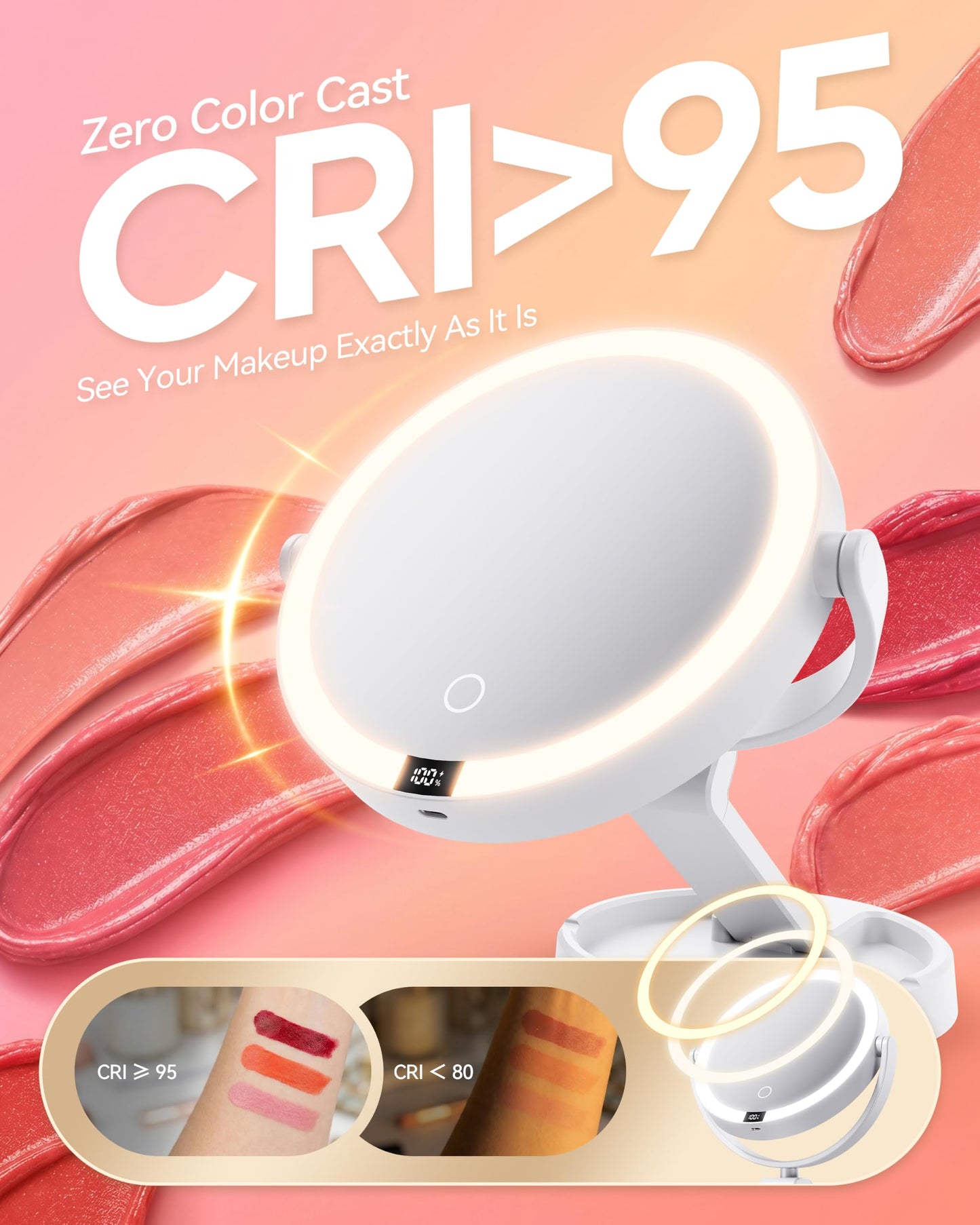 eeuuty Makeup Mirror with Lights 2026 New