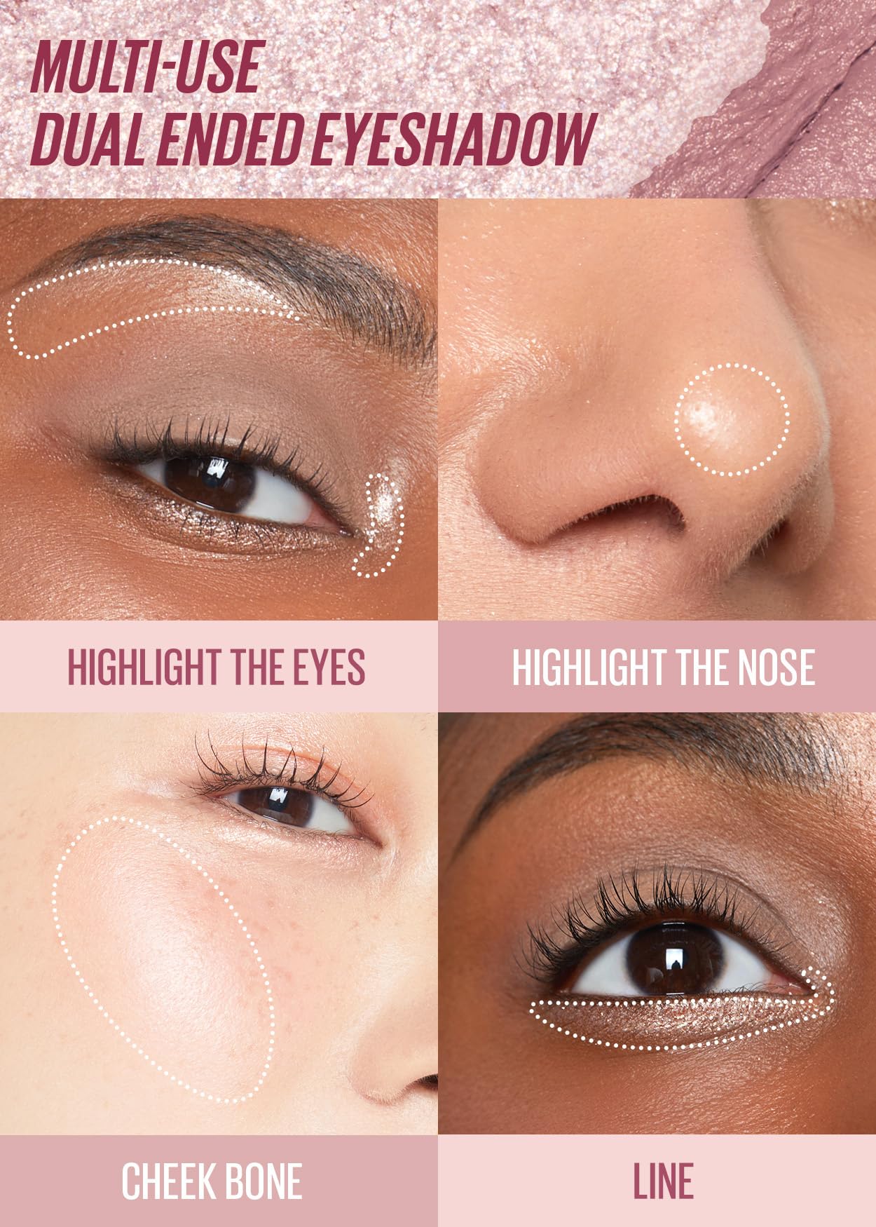 Kaja Eyeshadow - Wink Dazzle 03 Peach Sprinkle (Shimmer) | Glitter, Smudge Proof, Creamy Formula, Vegan, Cruelty-Free, Creamy, Blendable, High Pigmentation Shimmer Stick, Long Lasting, Waterproof