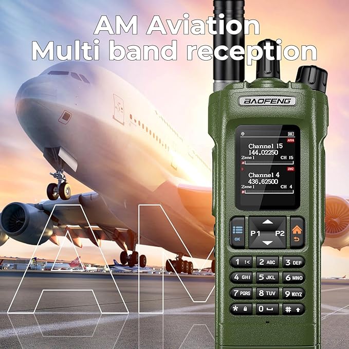BAOFENG DM32 DM-32UV DMR Radio | Walkie Talkies Long Range | Digital Two-Way Radio | 10W High Power Ham Radio with GPS Positioning | Programming & Type-C Charging | 1PC (2500mAh Battery)