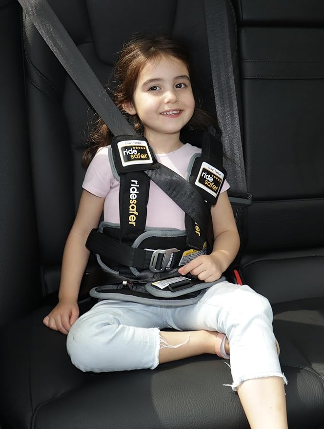 RideSafer - Large Blue, Lightweight, Compact, Portable Car Seat - Perfect for Travel and Everyday Child Safety