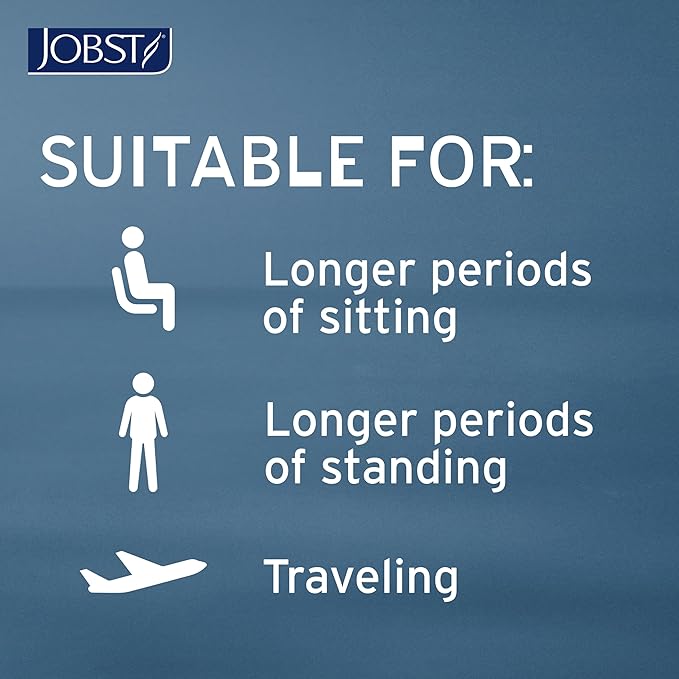 JOBST ACTIVA Athletic 20-30 mmHg Compression Socks Knee High, Closed Toe