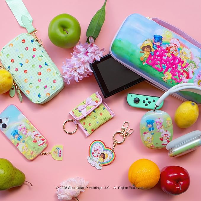 Sonix Keychain Case Compatible with Apple AirTag | Protective AirTag Cover Keychain Charm | Strawberry Shortcake Berry Besties Rainbow