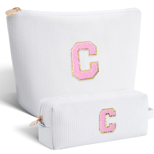 Btffitting Gifts for Teen Girls Women - Birthday Gifts for 10 11 12 13 14 15 16 17 18 Years Old Girl,Makeup Bag Cosmetic Bag,Teacher Gift Trendy Stuff Toiletry Bag - White,C