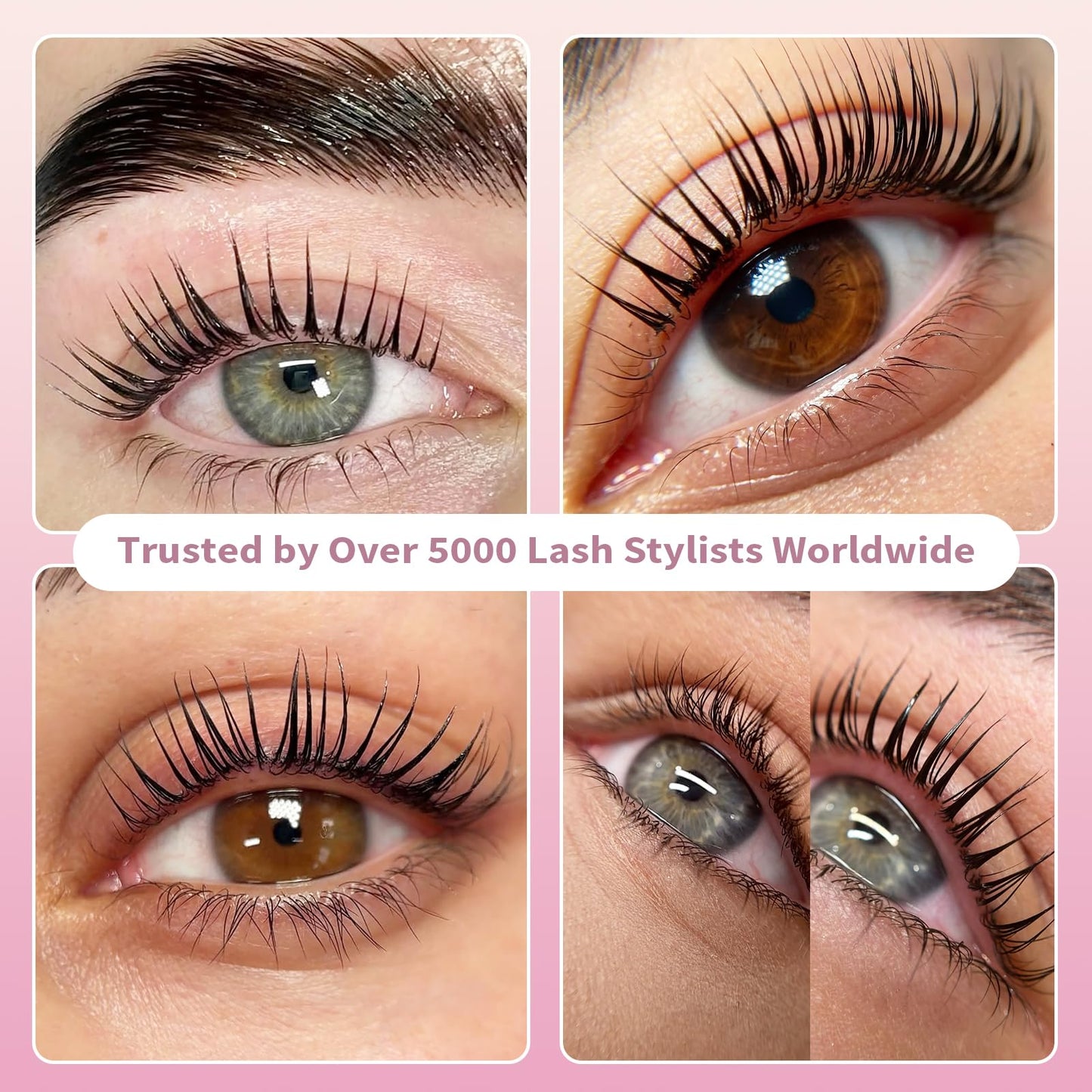 Lomansa Korean Lash Lift Kit, Eyelash Lift Kit for Long-Lasting Curl, 2 Step Tube Lotion with Natural Lifting Salon Quality
